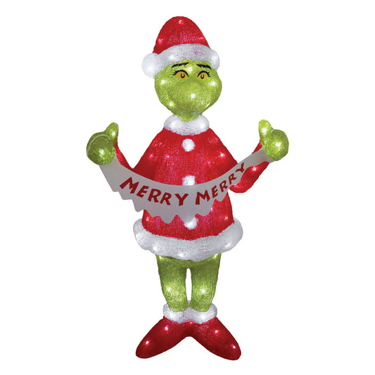 Grinch 35" Acrylic Lit Statue | Department 56