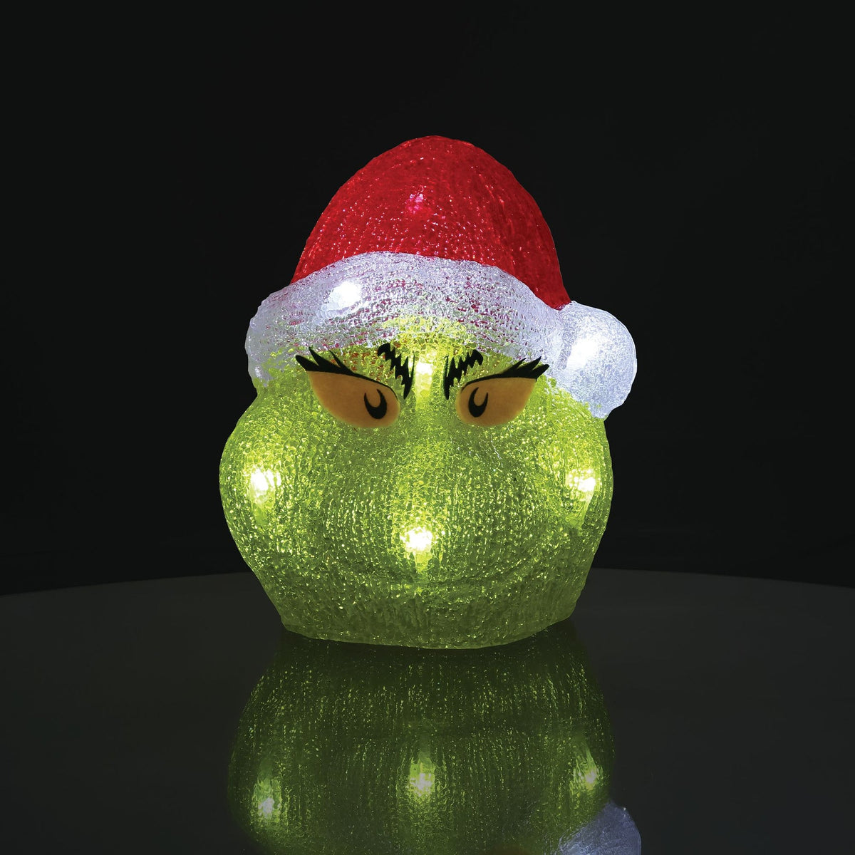 Grinch Head 8" Lit Fig | Department 56