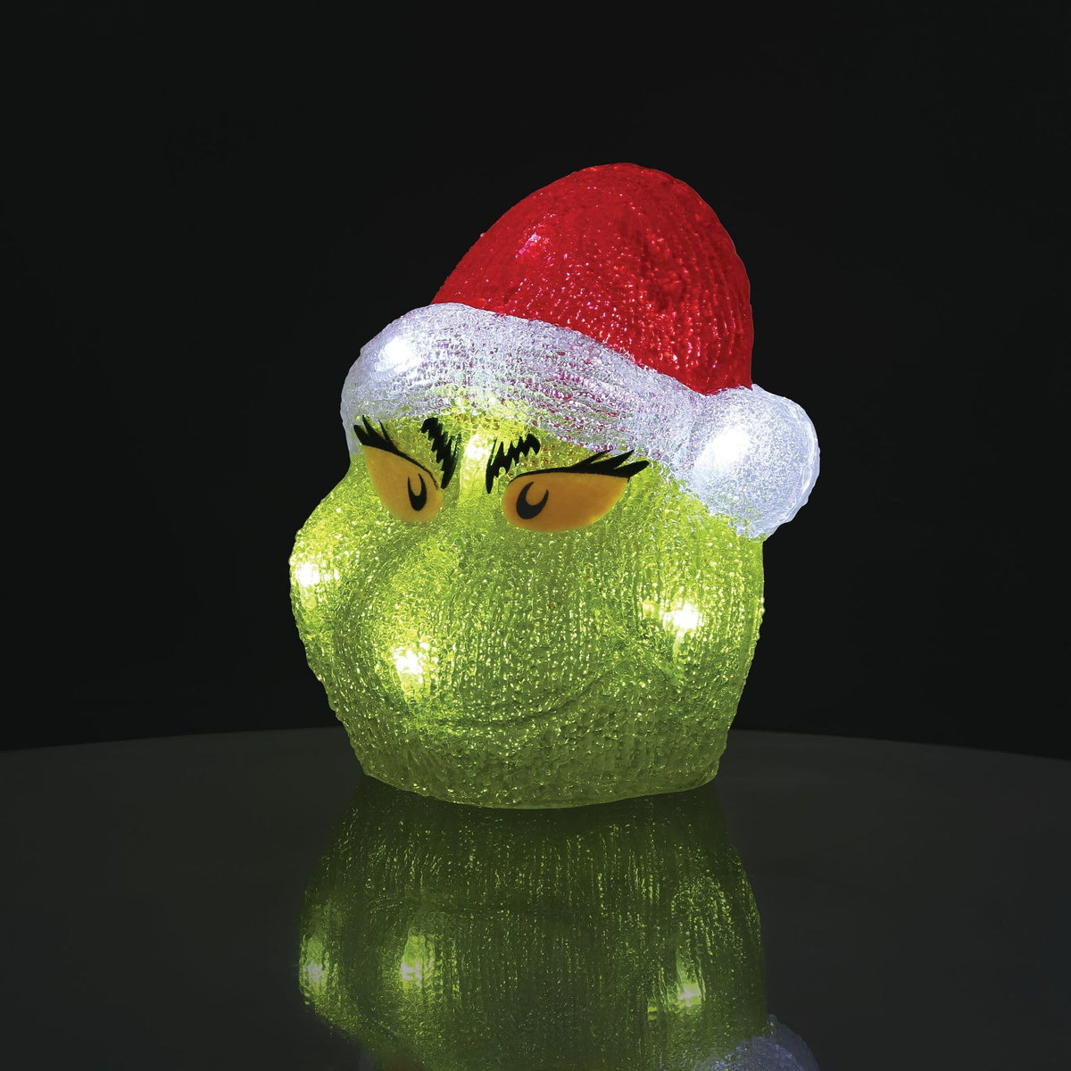 Grinch Head 8" Lit Fig | Department 56