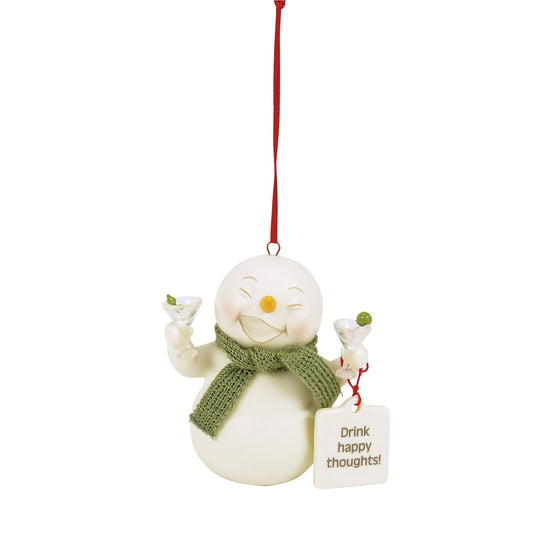 Drink Happy Thoughts ornament | Department 56