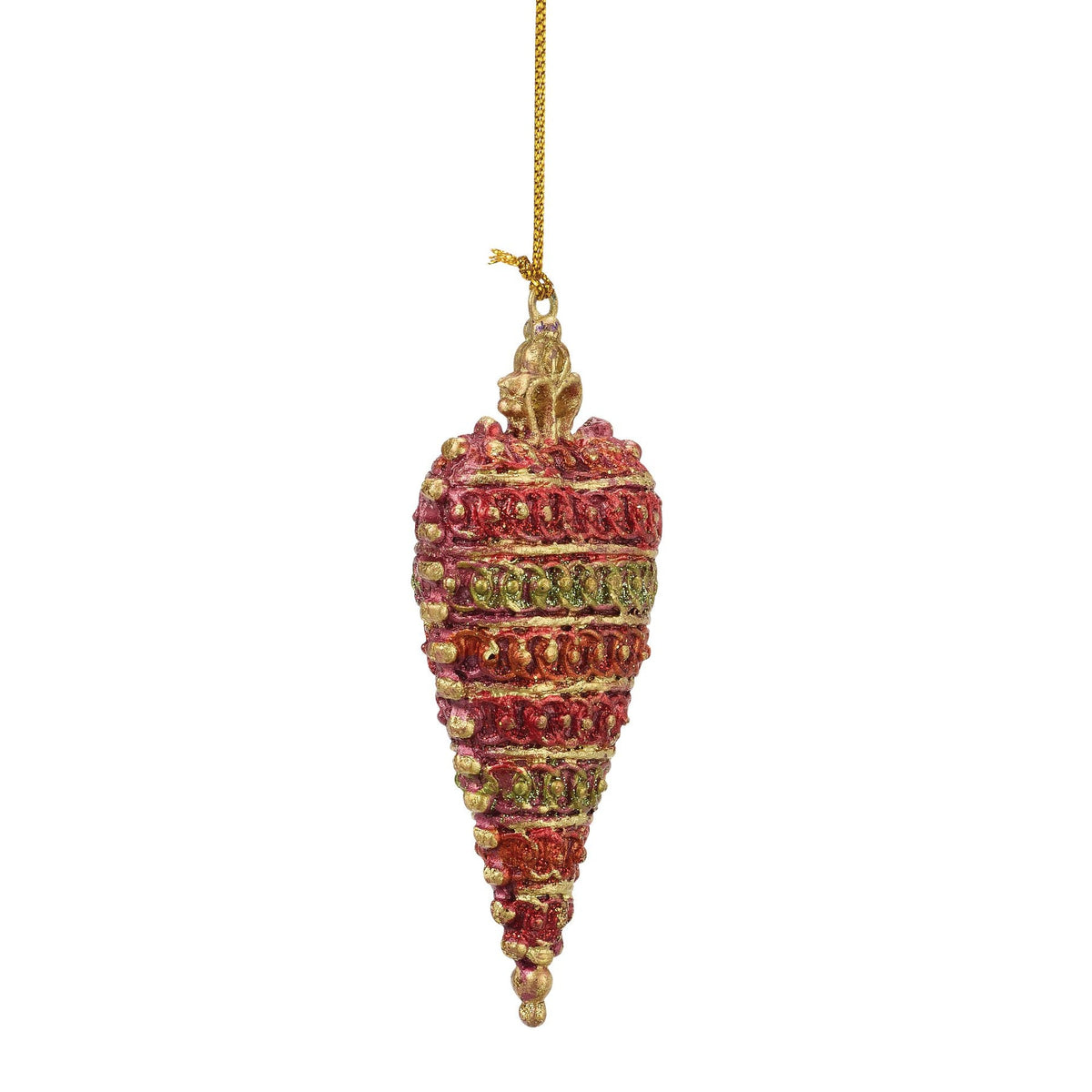 Crown Top Heart Orn Red | Department 56